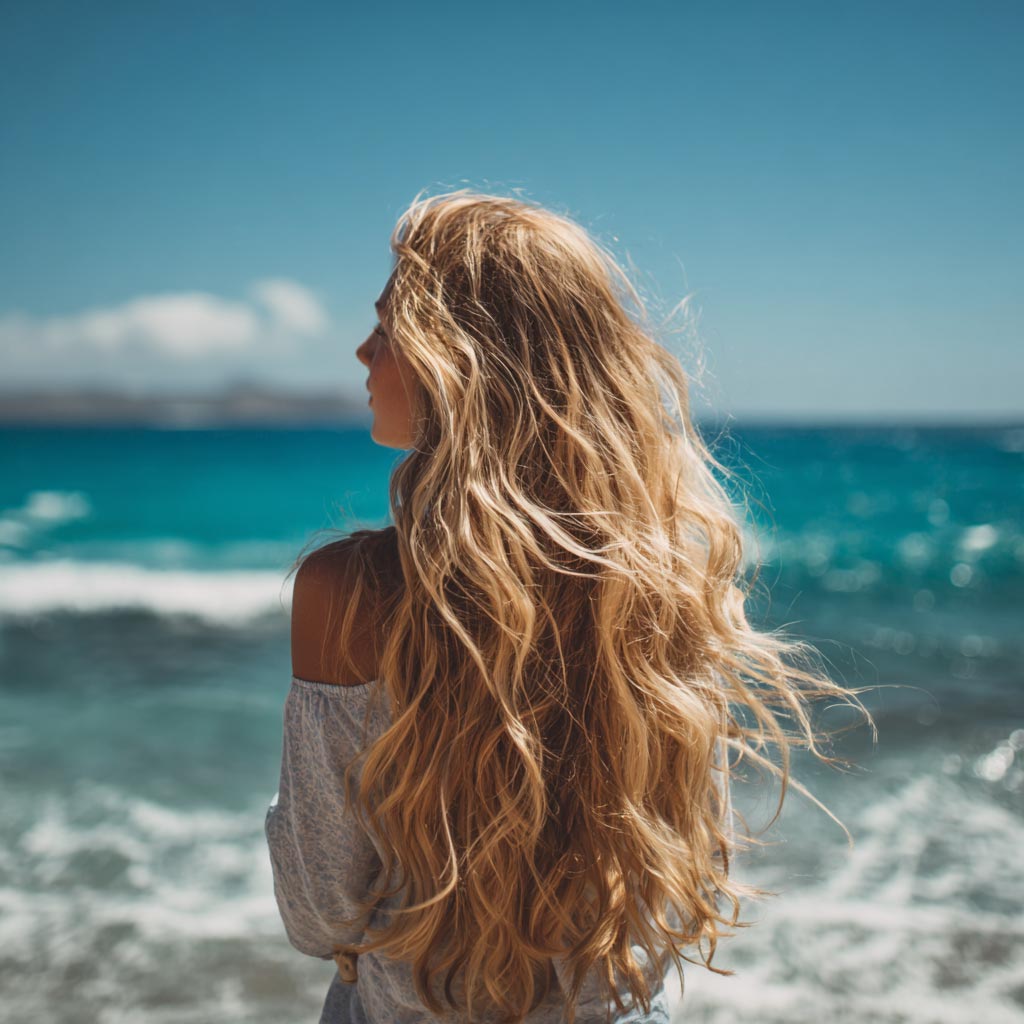 Imagen de belleza radiante y cosmética facial consciente de Erola Jons