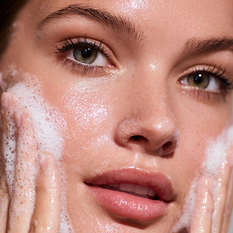 Espuma limpiadora facial Micellar Mousse de Erola Jons con extracto de flores blancas para una limpieza suave y eficaz